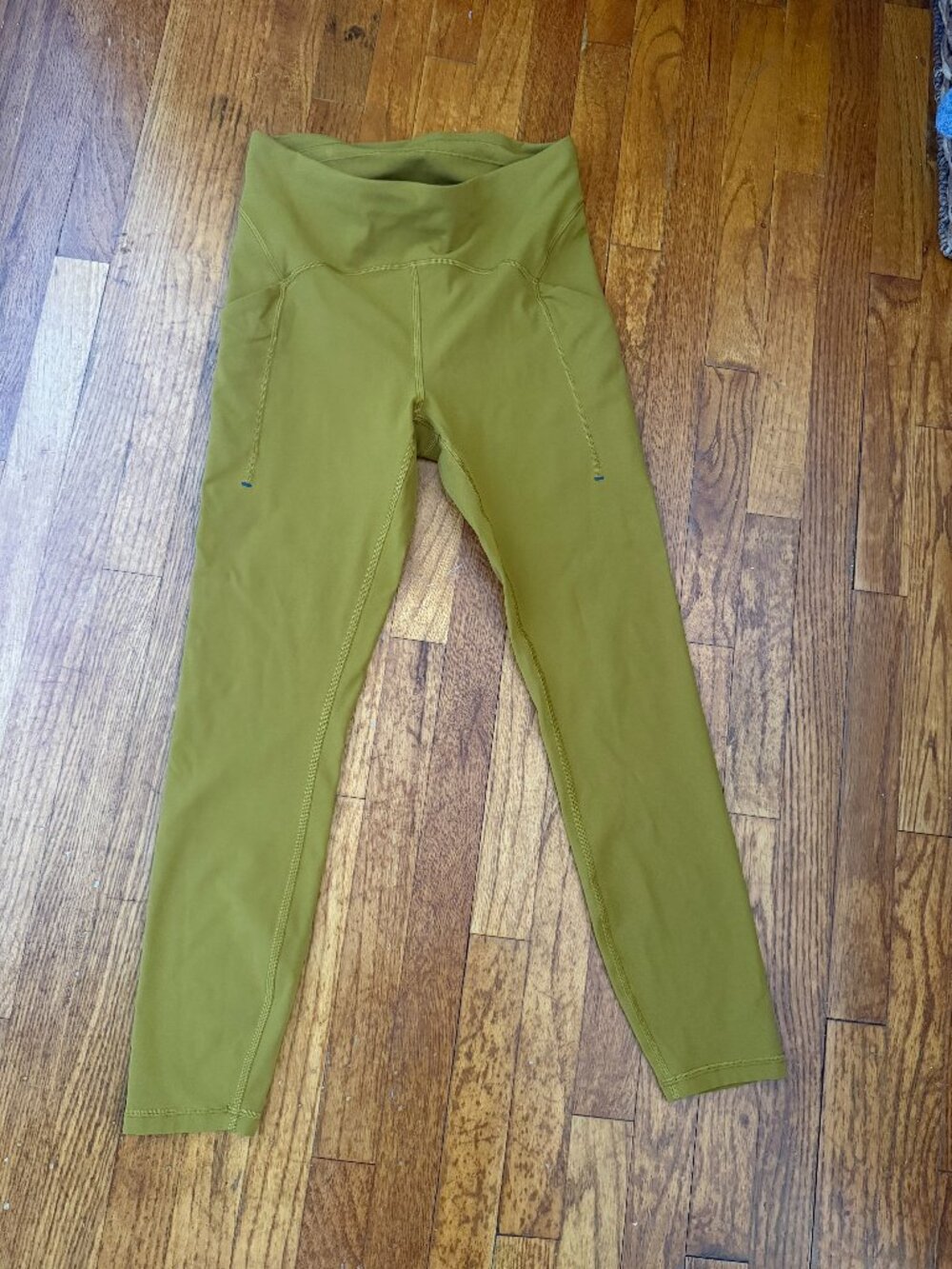 LULULEMON POWER THRU HIGH-RISE TIGHT 25" IN GOLD SPICE SZ 8